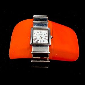 Chanel mademoiselle model watch in steel silver